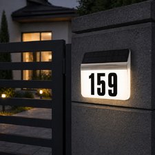 Світильник фасадний на сонячній батареї - вказівник номера будинку 
