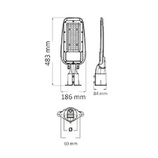 Светильник уличный LED ROCKET-30 6400K