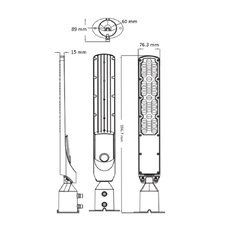 Светильник уличный LED ROCKET-100 6400K