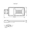 LED вуличний ліхтар автономний VIDEX 30W 5000K