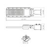 LED фонарь уличный VIDEX IP65 SLE17 100W 11000Lm 5000K 220V