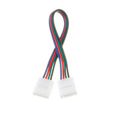 Коннектор для світлодіодної стрічки RGB 12V 10mm провід/2 затискача