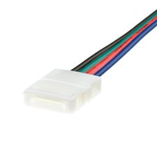 Коннектор для світлодіодної стрічки RGB 12V 10mm провід/2 затискача