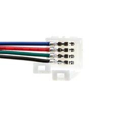 Коннектор для світлодіодної стрічки RGB 12V 10mm провід/2 затискача