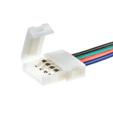 Коннектор для світлодіодної стрічки RGB 12V 10mm провід/2 затискача