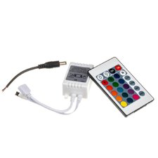 LED контролер світлодіодний RGB 12А-144Вт (IR 24 кнопки) — купити в інтернет-магазині «Світлонія»