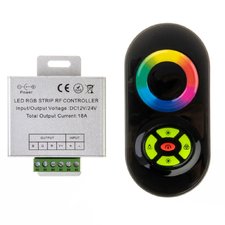 LED контролер світлодіодний RGB 18А 216Вт (чорний сенсорний пульт) — купити в інтернет-магазині «Світлонія»