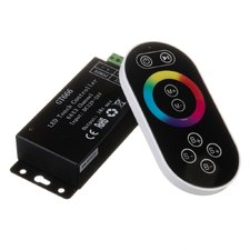 LED контролер світлодіодний чорний RGB 18А 216Вт, (8 кнопок) — купити в інтернет-магазині «Світлонія»