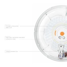 LED Светильник аварийный накладной с датчиком движения VIDEX 30W 2700-6500K 220V
