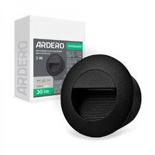 Архитектурный светодиодный встроенный светильник Ardero DH1020ARD LEVEL 3Вт 3000K черный