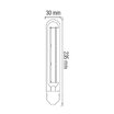 Світлодіодна вінтажна лампа Filament RUSTIC TUBE-8 8W E27 2200К