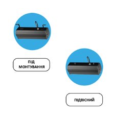 Світильник підвісний промисловий вологозахищений LED 