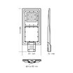 LED фонарь уличный автономный VIDEX 2300Lm 5000K (VL-SLSO-082-S)
