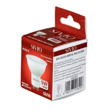 Світлодіодна лампа SIVIO GU10-MR16-9W-4100K — купити в інтернет-магазині «Світлонія»