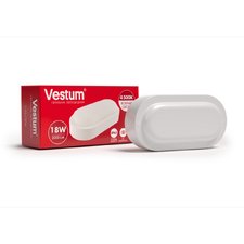 Світлодіодний овальний світильник ЖКГ Vestum 18W 4500K 220V 1-VS-7204