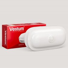 Светодиодный овальный светильник ЖКХ Vestum 12W 4500K 220V с датчиком движения 1-VS-7205 — купить в интернет-магазине «Світлонія»