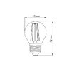 LED лампа TITANUM Filament G45 4W E27 2200K бронза