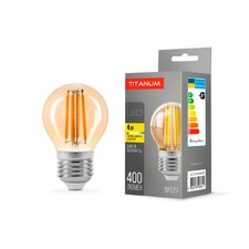 LED лампа TITANUM Filament G45 4W E27 2200K бронза — купить в интернет-магазине «Світлонія»