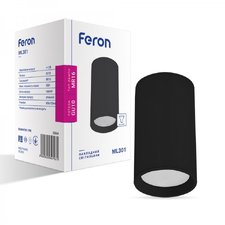 Накладний світильник Feron ML301 під лампу чорний — купити в інтернет-магазині «Світлонія»