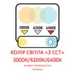 Світлодіодний світильник врізний ALEXIS/SQ-9 3CCT 9W