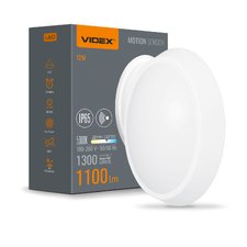 LED светильник IP65 овальный VIDEX 12W 5000K белый сенсорный