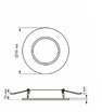 LED світильник Back вбудований круглий VIDEX 4W 5000K