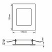 LED светильник Back встроенный квадрат VIDEX 6W 5000K