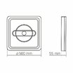 LED светильник функциональный VIDEX DECORA 56W VL-CLD-995-CF