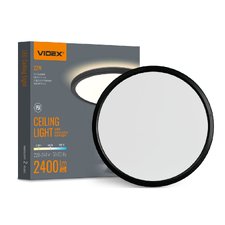 LED светильник с декоративной подсветкой VIDEX DL5R 22W 3000K-4000K-5000K Black