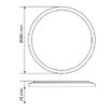 LED светильник с декоративной подсветкой VIDEX DL5R 22W 3000K-4000K-5000K White