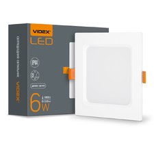 LED світильник Back вбудований квадрат VIDEX 6W 5000K — купити в інтернет-магазині «Світлонія»