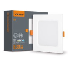 LED світильник Back вбудований квадрат VIDEX 9W 5000K — купити в інтернет-магазині «Світлонія»