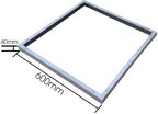Рамка для накладного монтажу Led панелі  600х600 Optima (сталева)