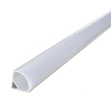 LED профіль кутовий ЛПК анодований (16х16мм) 2м з розсіювачем у комплекті