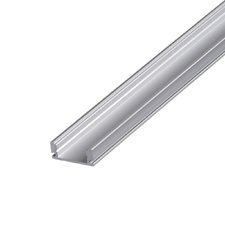 LED профіль накладний ЛП-7 (17х7мм) 2м з напівматовим розсіювачем у комплекті 
