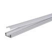 LED профіль накладний ЛП-7 (17х7мм) 2м з напівматовим розсіювачем у комплекті 
