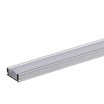 LED профіль накладний ЛП-7 (17х7мм) 2м з напівматовим розсіювачем у комплекті 
