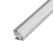 LED профиль угловой ЛПУ (17х17мм) 2м с рассеивателем в комплекте