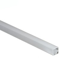 LED профиль угловой ЛПУ (16х16мм) 2 м рассеиватель квадратный матовый