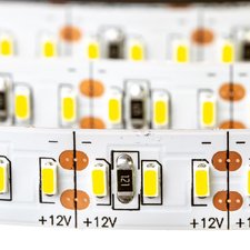 Світлодіодна стрічка біла 12V AVT smd3014 204LED/м IP20