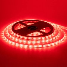 Світлодіодна стрічка червона 12V smd2835 60LED/м IP20