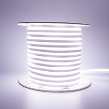 Неонова стрічка світлодіодна біла AVT 220V smd2835 120LED/м 10Вт/м IP65