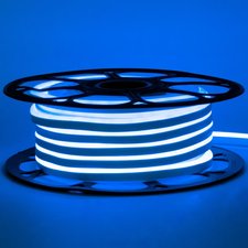 Неонова стрічка світлодіодна синя 12V 8х16 пвх smd2835 120LED/м 8Вт/м IP65