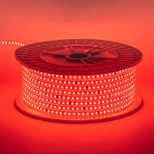 Светодиодная лента красная 220V герметичная AVT smd2835 120LED/м 9Вт/м IP65 11х5.5mm