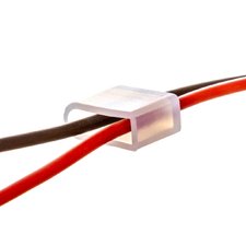 Комплектуючі до LED неону 6мм 12В (2 дроти 2 заглушки)