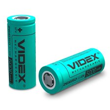 Акумулятор Videx Li-ion 26650 (без захисту) 5000mAh bulk/1шт — купити в інтернет-магазині «Світлонія»