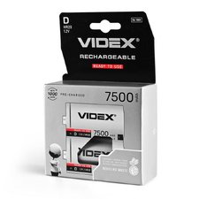 Акумулятори Videx HR20/D 7500mAh double blister/2шт — купити в інтернет-магазині «Світлонія»