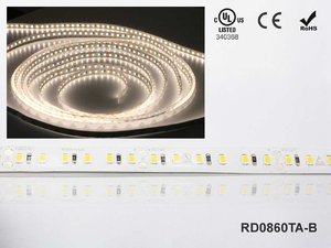 LED стрічка RISHANG 60-2835-12V-IP20 6W 505Lm 3000K 5м (RD0860TA-B-WW)