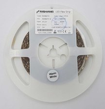 LED стрічка RISHANG 60-2835-12V-IP20 6W 505Lm 3000K 5м (RD0860TA-B-WW)