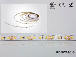 LED стрічка RISHANG 120-2835-24V-IP20 9.6W 745Lm 3000K 5м (RD08C0TC-B-WW)